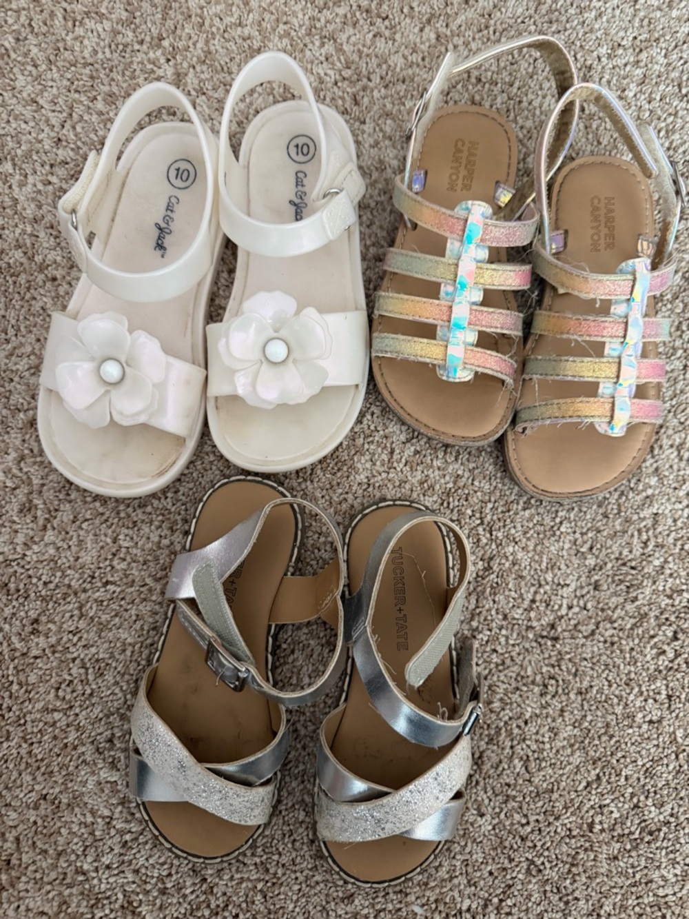 Harper Canyon , Tucker & Tate, Cat & Jack  Girls Sandals